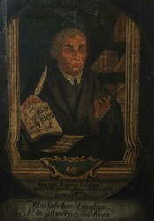 Maler des 17./18. Jh. 2 Halbportraits von Martin Luther und Katharina ...