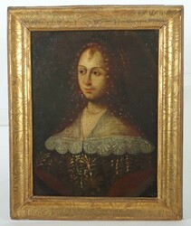 Maler des 17./18. Jh. ''Damenbildnis'', Halbportrait einer jungen ...