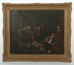 Kopist des 18./19. Jh. ''Der Wilderer'', Interieurszene mit mehreren ...