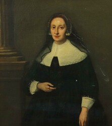 Maler des 18./19. Jh. ''Damenportrait'', Halbportrait einer wohl ...