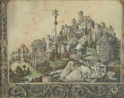 Maler/Kopist des 19. Jh. ''Hl. Antonius der Große'', mit Kreuz und ...