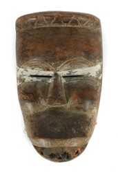 Richtermaske der Dan Elfenbeinküste (franz. Gebiet), Holz geschnitzt ...