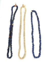 3 Dogon Donut Ketten Mali, 1. Hälfte bis Mitte 20. Jh., 2 Ketten aus ...