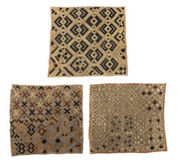 3 Kuba-Schoowa Afrika, 2. Drittel 20. Jh., DR Kongo, Plüschgewebe ...