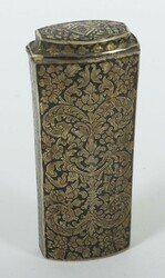 Nielliertes Etui Siam, Thailand, Ende 19. Jh., wohl zur Aufbewahrung ...