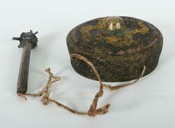 Gong mit Klöppel Indonesien, Kuching, Sarawak, Bronze, die Oberseite ...