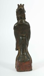 Daoistische Figur China, 17./18. Jh., Bronze, das partiell floral ...