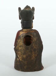 Gunayin Bodhisatva China, 19./20. Jh., Holz, geschnitzt, rot gelackt, ...