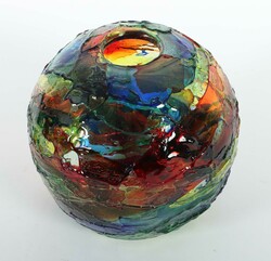 Große Kugelvase ''Gaecolor'' Gae Aulenti (Entwurf), Venini, Murano ...