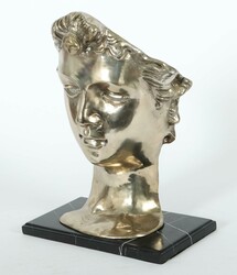Bildhauer des 20. Jh. ''Portraitkopf David'', Metallguß poliert, ...
