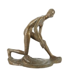 Monogrammist EH Bildhauer des 20. Jh. ''Damenakt'', Bronze patiniert, ...