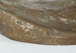 Monogrammist EH Bildhauer des 20. Jh. ''Damenakt'', Bronze patiniert, ...