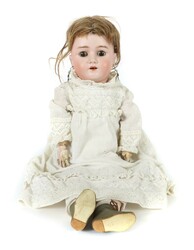 Puppe um 1910, Porzellankopf gemarkt: Germany Heinrich Handwerk Simn ...