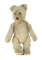 Teddy Baby Steiff, 1930-43, Mohair, maisfarben, offener Mund, ...