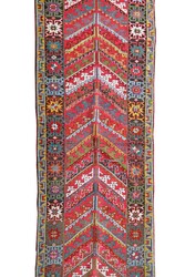 Konya Galerie Anfang 20. Jh., Wolle auf Wolle, rotgrundiges Innenfeld ...