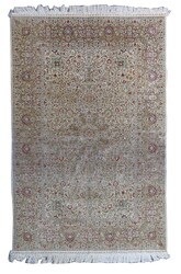 Seidenteppich im Hereke-Stil China, um 1980, Seide auf Seide, ...