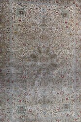 Seidenteppich im Hereke-Stil China, um 1980, Seide auf Seide, ...