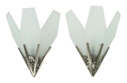 Zwei Art Déco-Wandleuchten Frankreich, 1920er Jahre, Metallguss, ...