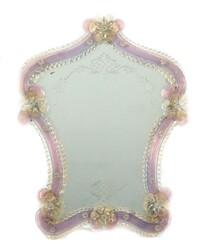 Kleiner venezianischer Wandspiegel Murano, Italien, 20. Jh., auf ...