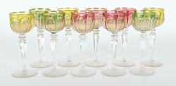 10 Kristallrömer Wohl Russland, um 1920, farbloses Glas, die 7-fach ...