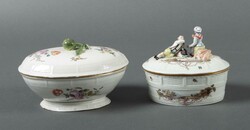 Zwei Deckelgefäße Ludwigsburg, 18. Jahrhundert. Porzellan, glasiert ...