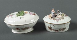 Zwei Deckelgefäße Ludwigsburg, 18. Jahrhundert. Porzellan, glasiert ...