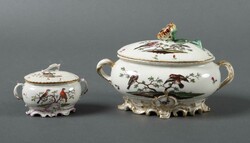 Zwei Deckelterrinen Ludwigsburg, um 1770-80. Porzellan, glasiert, ...