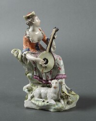 ''Schäferin mit Mandoline'' Johann Christian Wilhelm Beyer (Entwurf) ...