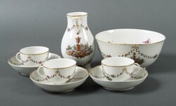 Fünf Serviceteile Ludwigsburg, um 1760. Bestehend aus: drei Tassen ...