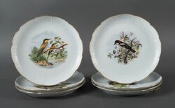 Sechs Teller aus der Serie ''Bedrohte Vogelarten'' Ludwigsburg, 20. ...