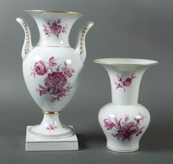 Zwei Vasen Ludwigsburg, 20. Jahrhundert. Porzellan, glasiert, in ...