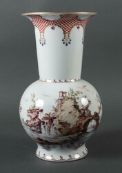 Große Vase mit Badeszene Ludwigsburg, 20. Jahrhundert. Porzellan, ...