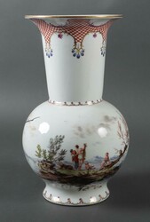 Große Vase mit Badeszene Ludwigsburg, 20. Jahrhundert. Porzellan, ...