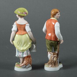 Gärtner und Gärtnerin Ludwigsburg, 20. Jahrhundert. Porzellan, ...