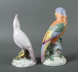 Zwei Papageien Ludwigsburg, 20. Jahrhundert. Porzellan, glasiert, ...