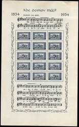 Hymnenblock-Paar, 331 kl. zugezog. Einriss, sonst Pracht (330 vorders ...