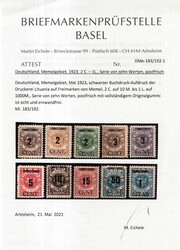 Kab., Fotoattest Prüfstelle Basel (Katalogwert: 2400 ...