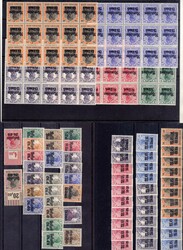 Kl. postfrisch-Dubl.Lot von über 200 Werten auf sechs Steckkt., ...