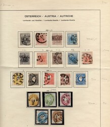 Überkpl. gestempelt-Slg. auf zwei Blatt mit einigen Extras wie 1XDG, ...