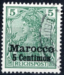 Mit markanter Abart "Mittelbalken des E in Reichspost abgetrennt", lt ...