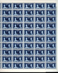 Je Wert zwei kpl. Bögen à 120St. (der 2.Bogen nur 110St.), ferner ...