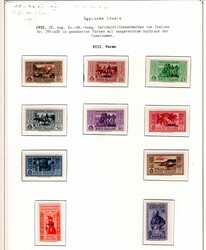 Type VIII-XIII kpl., Nr.89, 91-92 in Type X gestempelt, Pracht, Mi. f ...