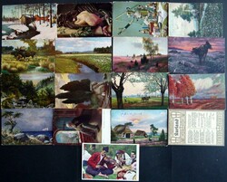 7090: Collections and Lots Baltic States - Picture postcards