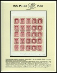 "500 Jahre Post" auf Siegerseiten in 3 Alben und einem Leitzordner ...