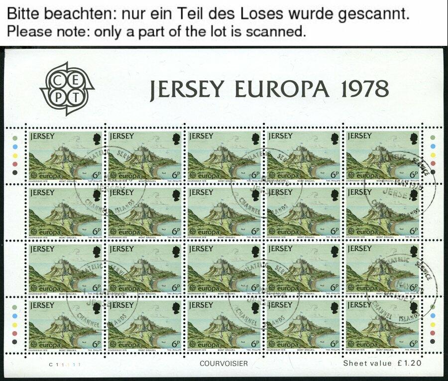 1978-90, "Europa", alle 13 Kleinbogensätze komplett mit ...