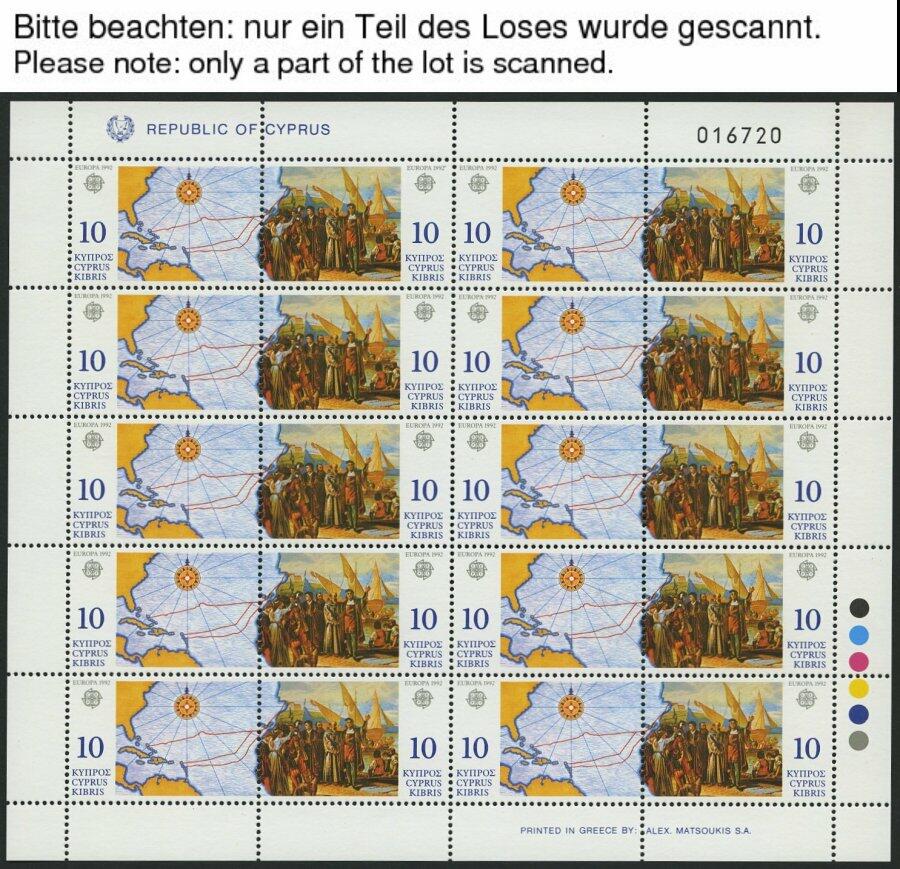 1980-94, "Europa", alle 15 Kleinbogensätze komplett, postfrisch, ...