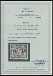 1923, 500 M. rot/schwärzlichgraugrün, zeitgerechte Entwertung ...