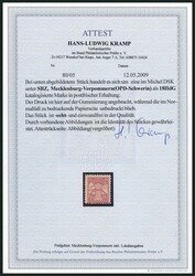1945, 12 Pf. bräunlichrot, Druck auf Gummiseite, postfrisch, Pracht, ...