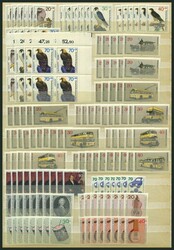 1969-80, saubere Dublettenpartie kompletter Ausgaben, meist 5-10x, ...