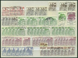 1974-83, saubere Dublettenpartie, komplett, je 6-10x, feinst/Pracht, ...